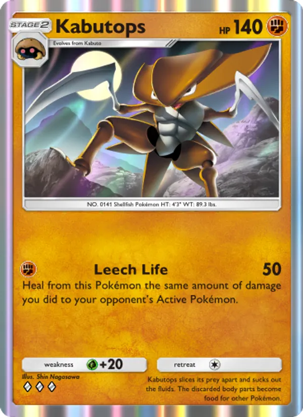 Kabutops — Genetic Apex #159 (Pokémon TCG card)