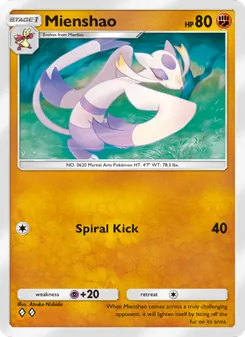 Mienshao (Genetic Apex #161)