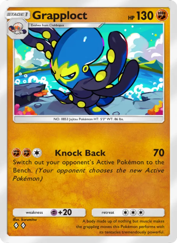 Grapploct — Genetic Apex #163 (Pokémon TCG card)