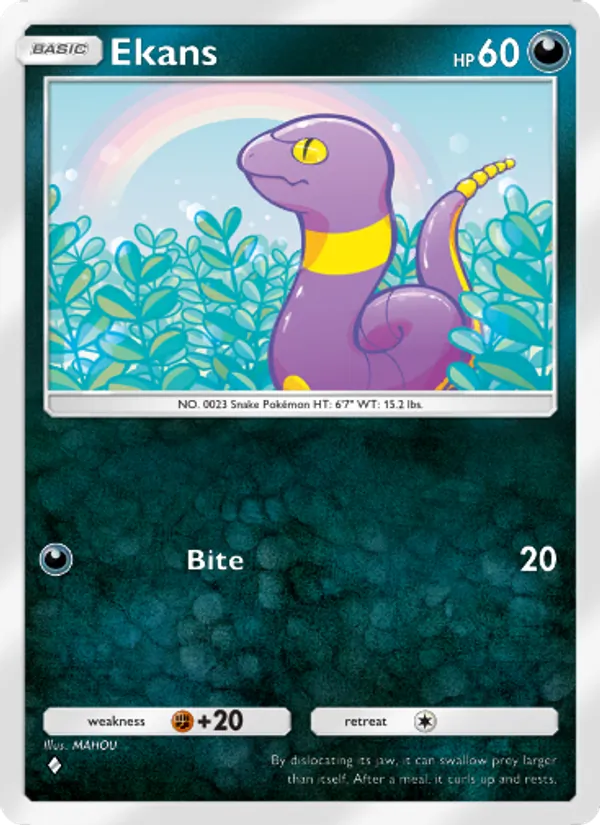 Ekans — Genetic Apex #164 (Pokémon TCG card)
