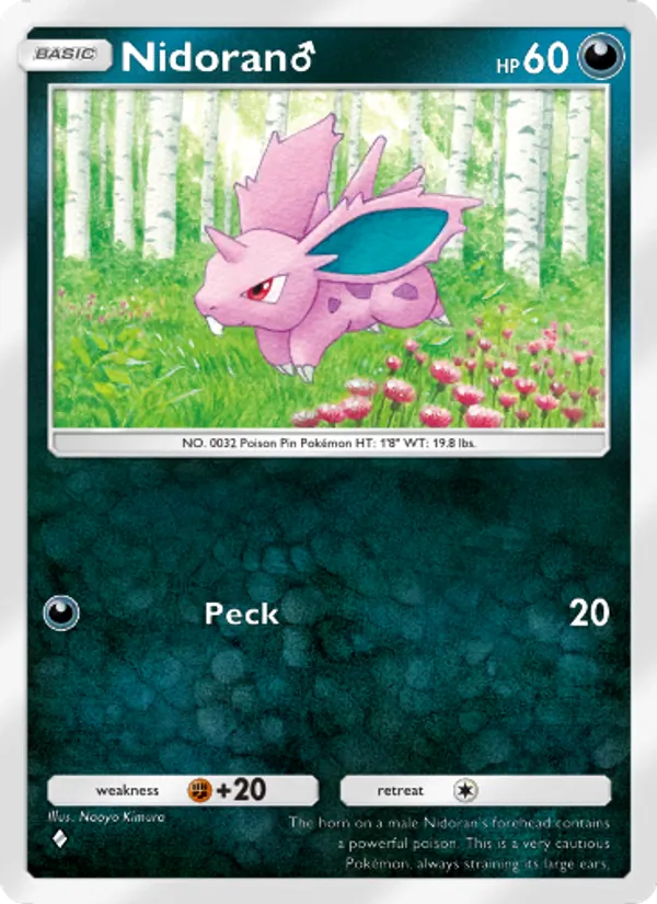 Nidoran♂ — Genetic Apex #169 (Pokémon TCG card)
