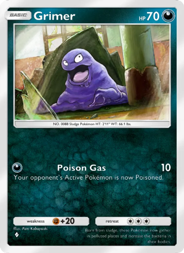 Grimer — Genetic Apex #174 (Pokémon TCG card)