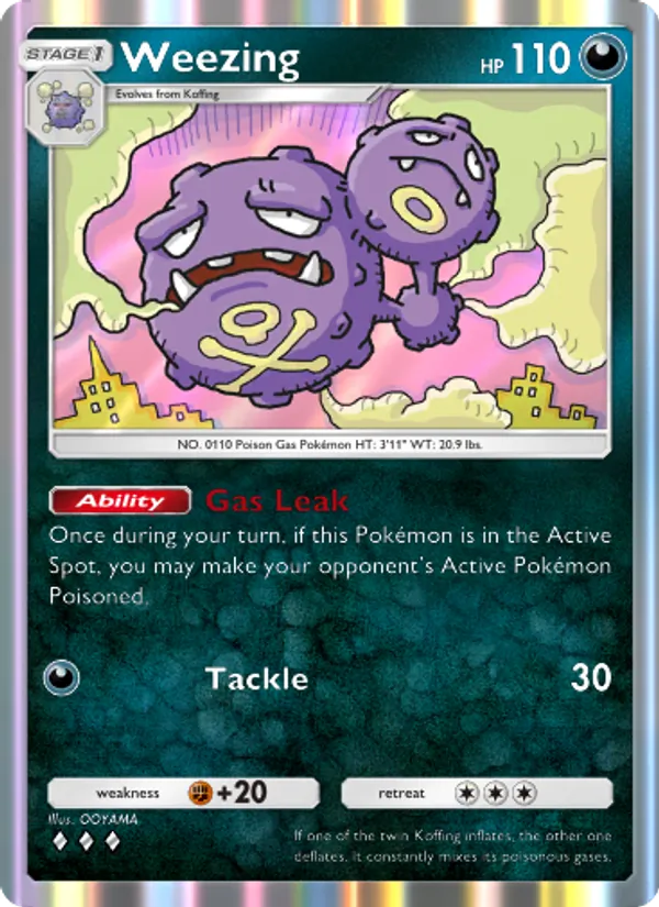 Weezing — Genetic Apex #177 (Pokémon TCG card)