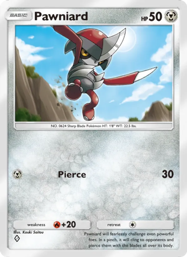 Pawniard — Genetic Apex #179 (Pokémon TCG card)