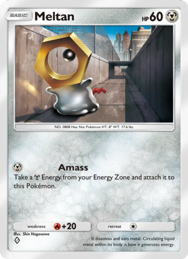 Meltan — Genetic Apex #181 (Pokémon TCG card)