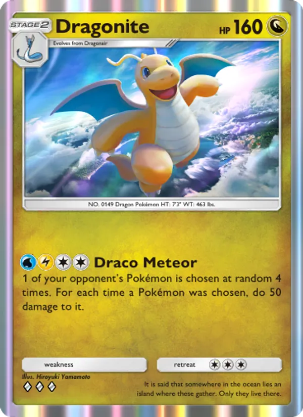 Dragonite — Genetic Apex #185 (Pokémon TCG card)