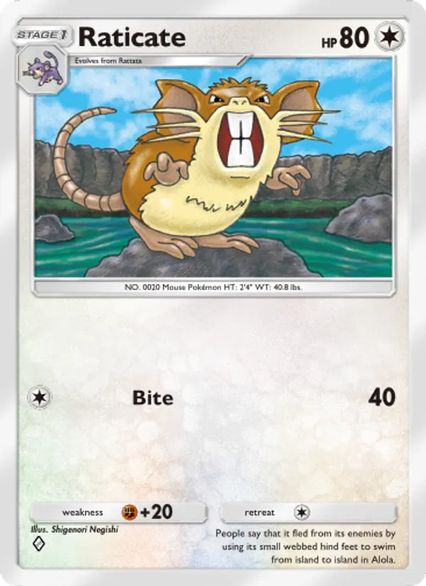 Raticate — Genetic Apex #190 (Pokémon TCG card)