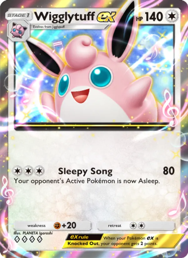 Wigglytuff ex — Genetic Apex #195 (Pokémon TCG card)