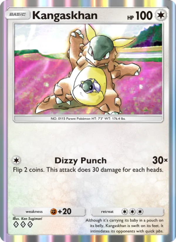 Kangaskhan — Genetic Apex #203 (Pokémon TCG card)