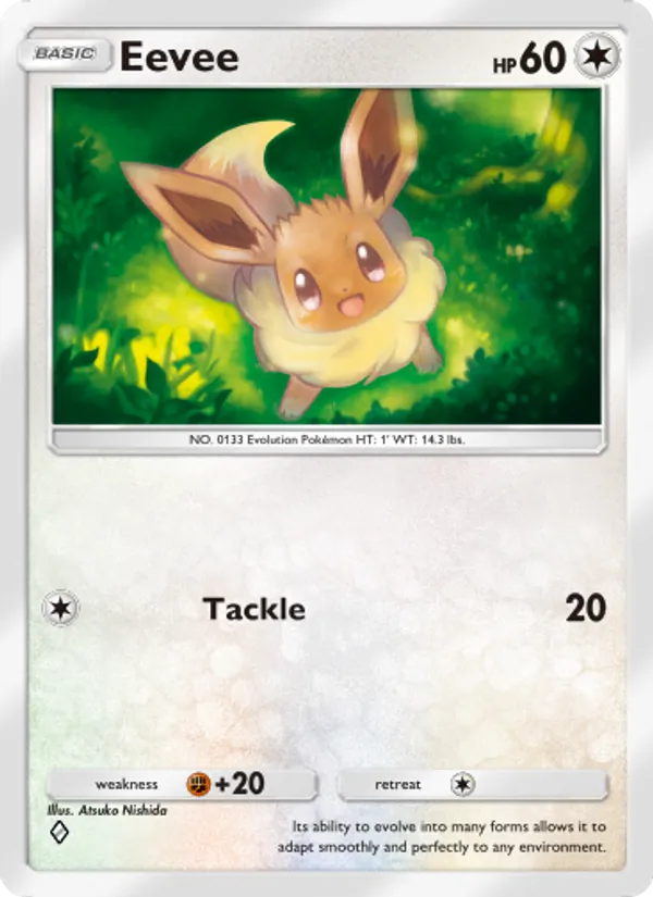 Eevee — Genetic Apex #206 (Pokémon TCG card)