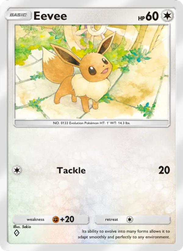 Eevee — Genetic Apex #208 (Pokémon TCG card)