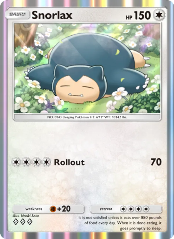 Snorlax — Genetic Apex #211 (Pokémon TCG card)