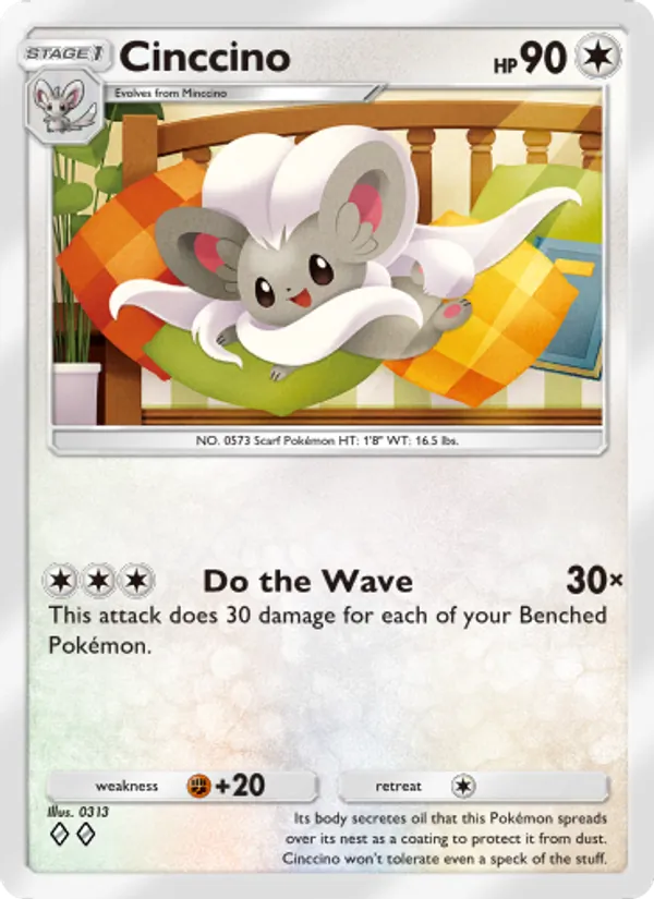 Cinccino — Genetic Apex #213 (Pokémon TCG card)