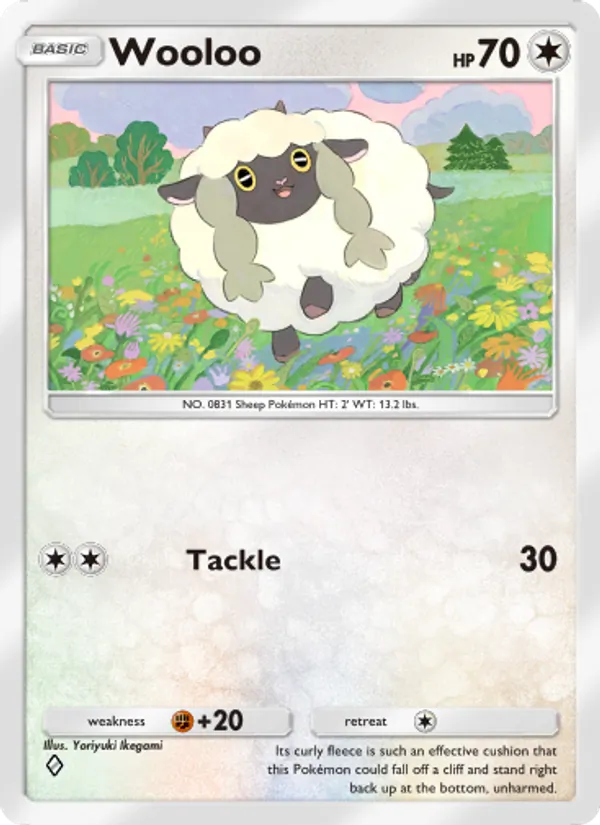 Wooloo — Genetic Apex #214 (Pokémon TCG card)