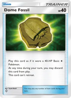 Dome Fossil (Genetic Apex #217)