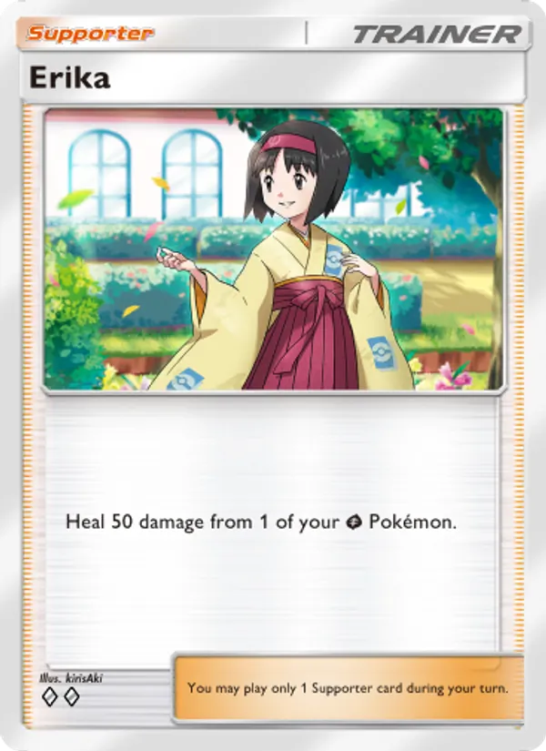 Erika — Genetic Apex #219 (Pokémon TCG card)