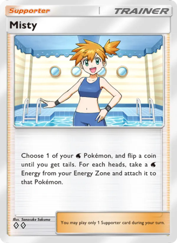 Misty — Genetic Apex #220 (Pokémon TCG card)
