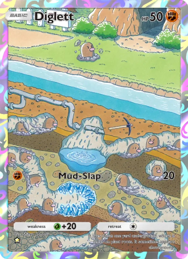 Diglett — Genetic Apex #238 (Pokémon TCG card)
