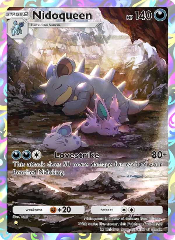 Nidoqueen — Genetic Apex #240 (Pokémon TCG card)
