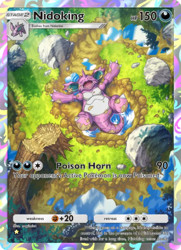 Nidoking — Genetic Apex #241 (Pokémon TCG card)