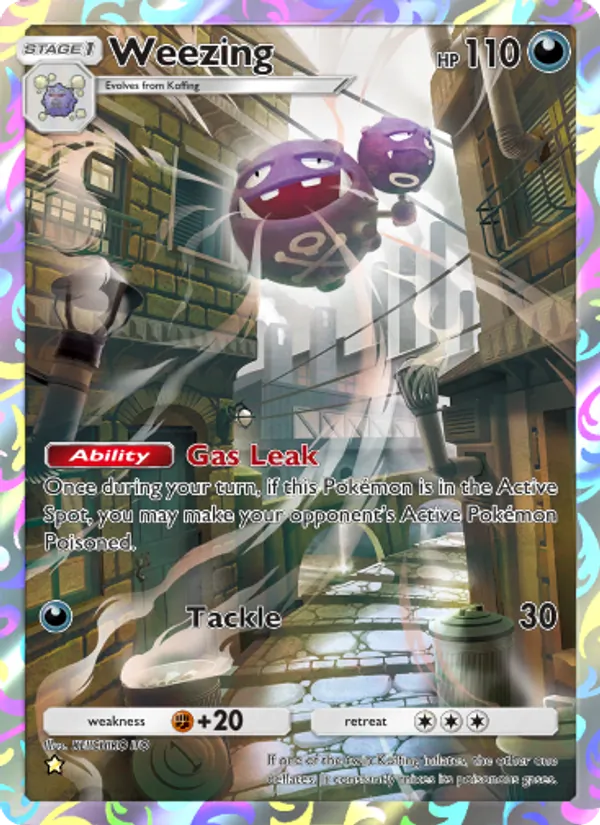 Weezing — Genetic Apex #243 (Pokémon TCG card)