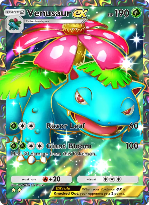 Venusaur ex — Genetic Apex #251 (Pokémon TCG card)