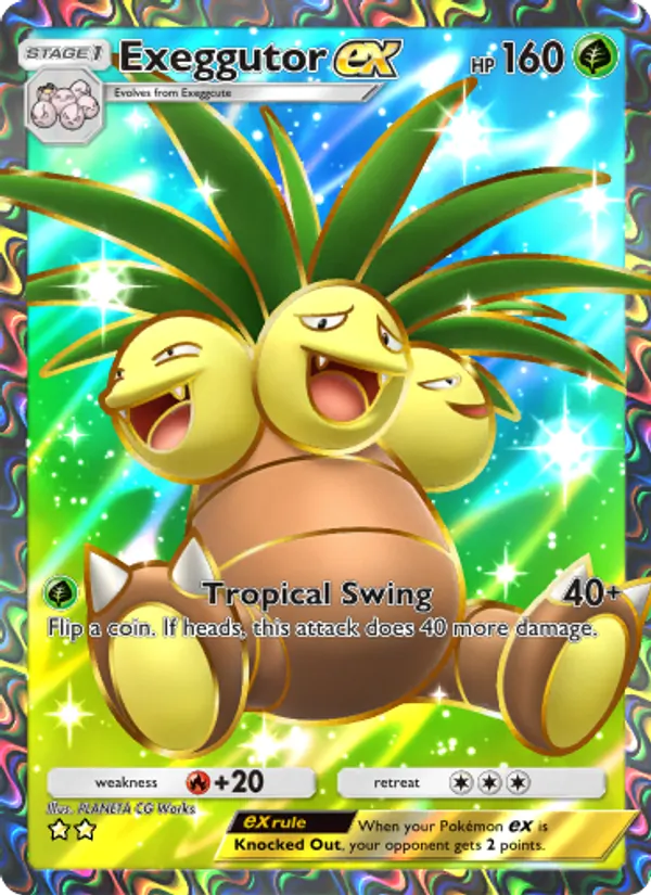 Exeggutor ex — Genetic Apex #252 (Pokémon TCG card)