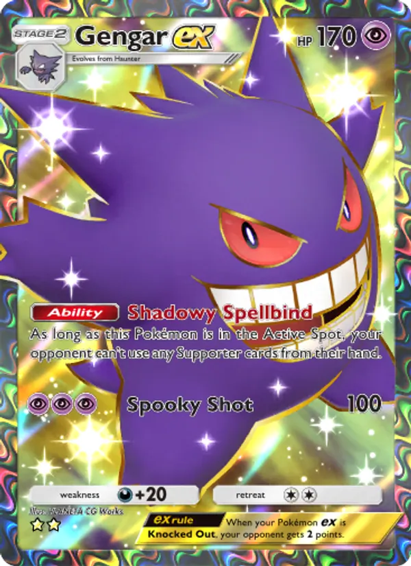 Gengar ex — Genetic Apex #261 (Pokémon TCG card)