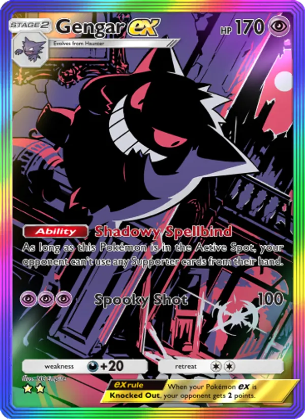 Gengar ex — Genetic Apex #277 (Pokémon TCG card)