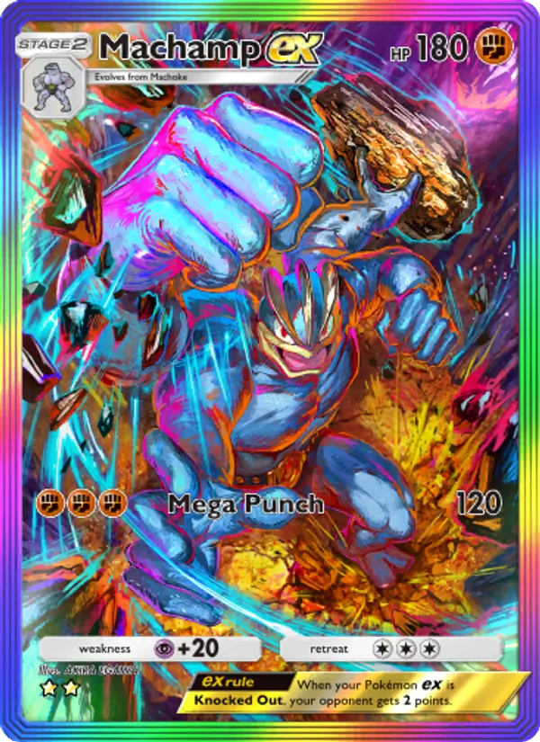 Machamp ex — Genetic Apex #278 (Pokémon TCG card)