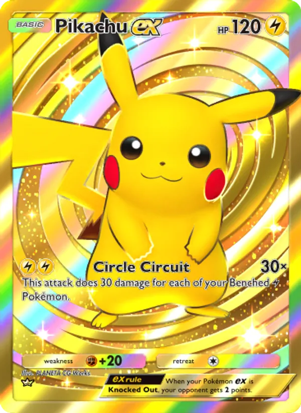 Pikachu ex — Genetic Apex #285 (Pokémon TCG card)