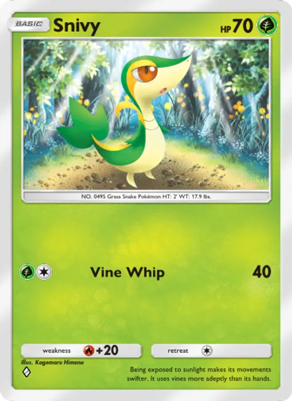 Snivy — Mythical Island #004 (Pokémon TCG card)