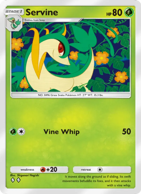 Servine — Mythical Island #005 (Pokémon TCG card)
