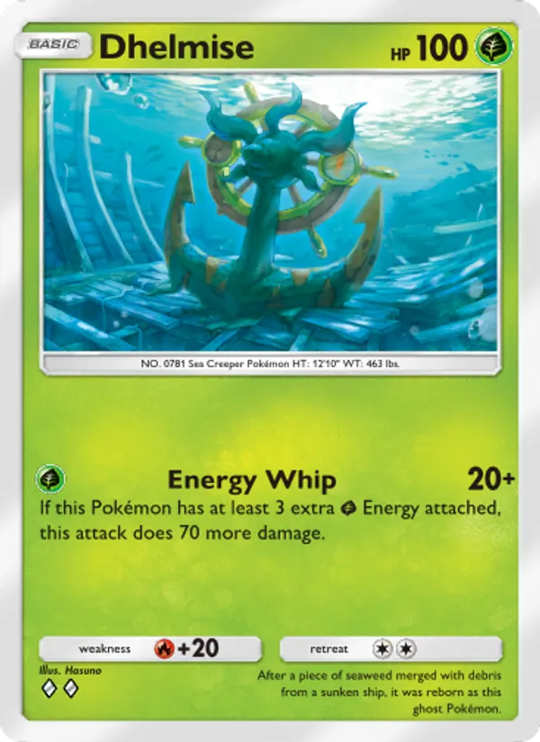 Dhelmise — Mythical Island #009 (Pokémon TCG card)