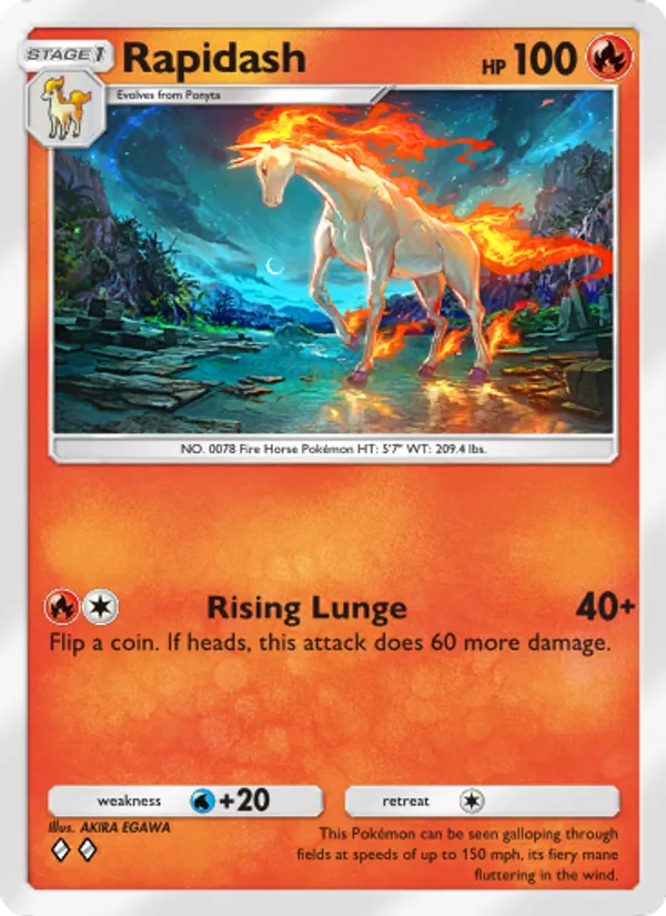 Rapidash — Mythical Island #011 (Pokémon TCG card)