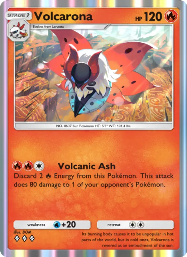 Volcarona — Mythical Island #014 (Pokémon TCG card)