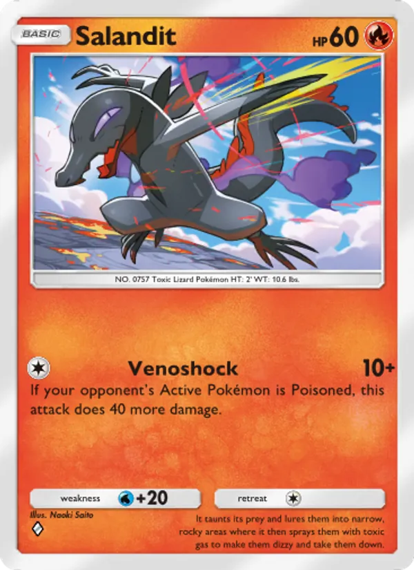 Salandit — Mythical Island #015 (Pokémon TCG card)