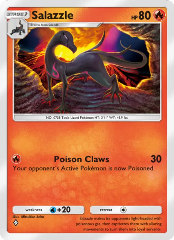 Salazzle — Mythical Island #016 (Pokémon TCG card)