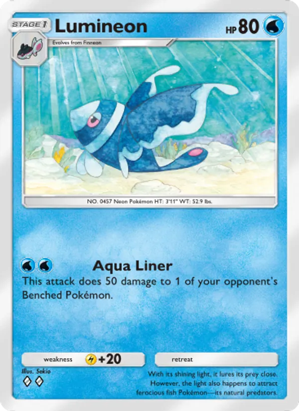 Lumineon — Mythical Island #021 (Pokémon TCG card)