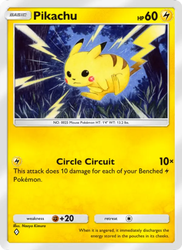 Pikachu — Mythical Island #025 (Pokémon TCG card)