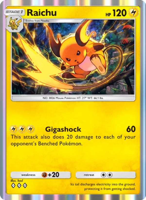 Raichu — Mythical Island #026 (Pokémon TCG card)