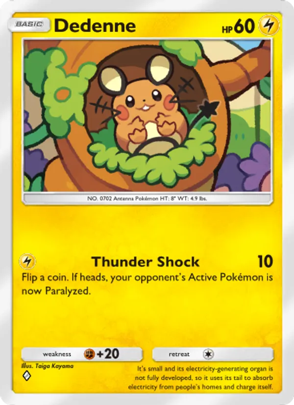 Dedenne — Mythical Island #030 (Pokémon TCG card)