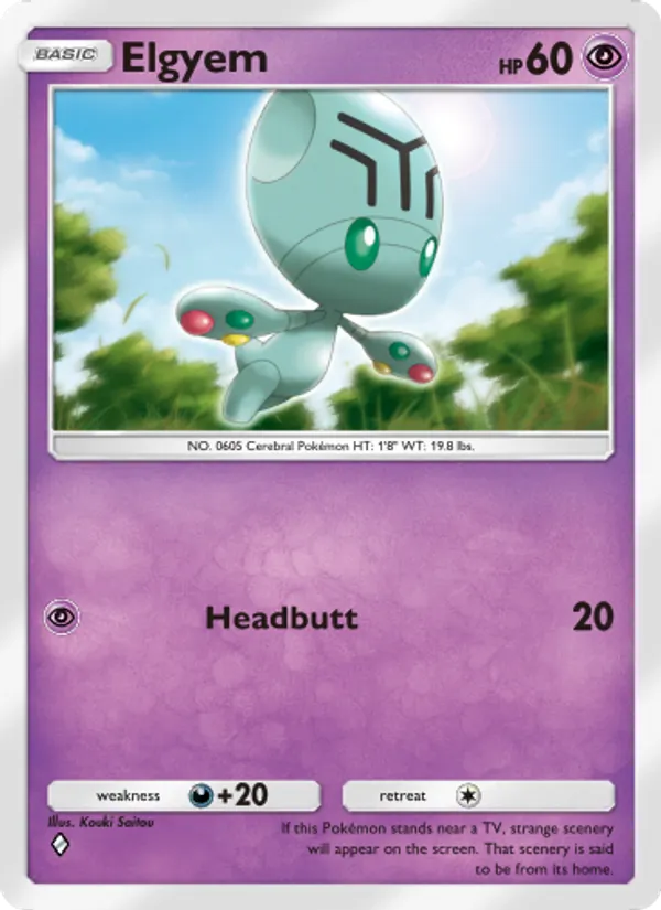 Elgyem — Mythical Island #034 (Pokémon TCG card)