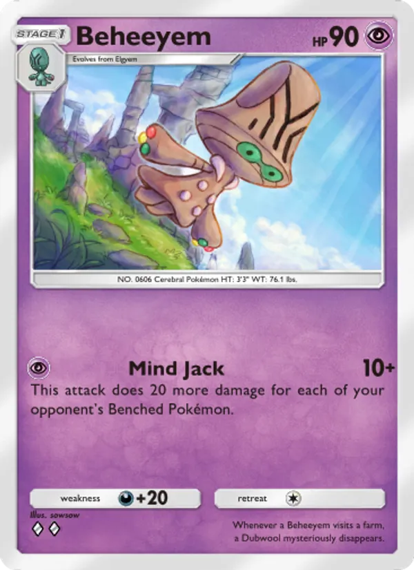 Beheeyem — Mythical Island #035 (Pokémon TCG card)