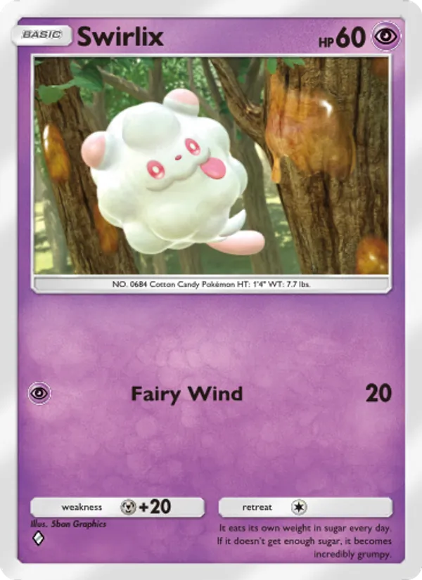 Swirlix — Mythical Island #039 (Pokémon TCG card)