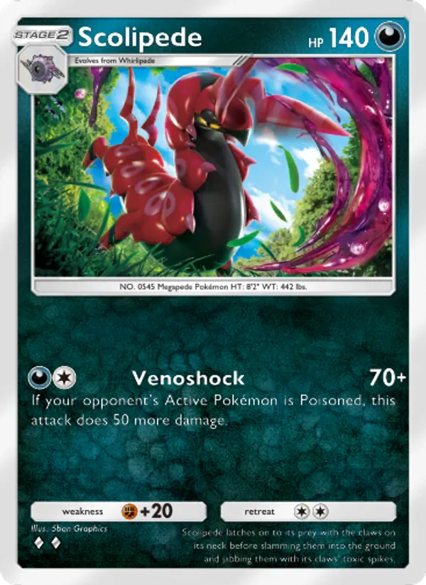 Scolipede — Mythical Island #055 (Pokémon TCG card)