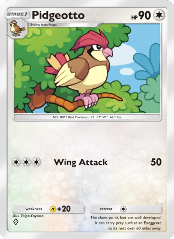 Pidgeotto — Mythical Island #058 (Pokémon TCG card)