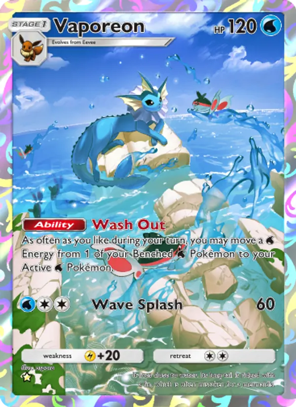 Vaporeon — Mythical Island #072 (Pokémon TCG card)