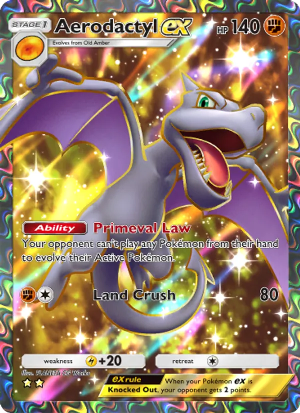 Aerodactyl ex — Mythical Island #078 (Pokémon TCG card)