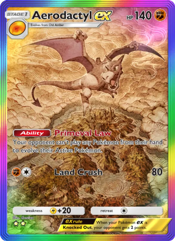 Aerodactyl ex — Mythical Island #084 (Pokémon TCG card)